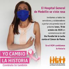 Evento Simbólico de la lucha contra el Cáncer de Mama - Hospital General de Medelllín