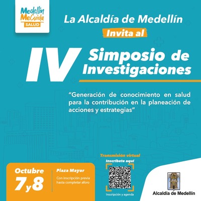 Invitación para asistir al Simposio de Investigaciones de la Secretaría de Salud de Medellín