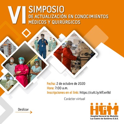 Invitación al VI Simposio de Actualización en Conocimientos Médicos y Quirúrgicos - 2 de octubre de 2020