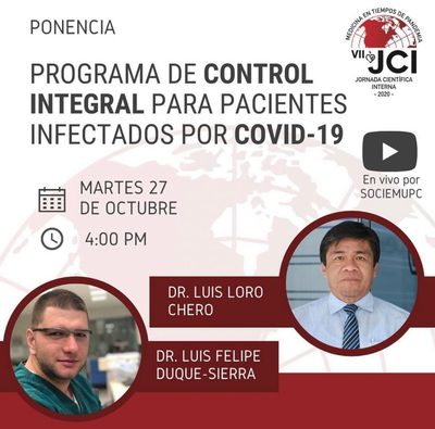 Ponencia: Programa de control integral para pacientes infectados con Covid-19