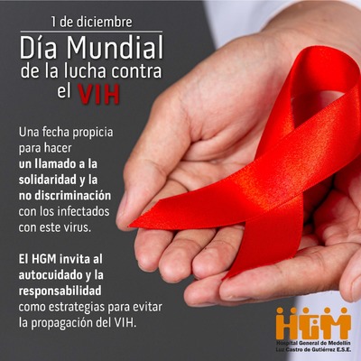 Desde el Hospital General de Medellín, nos unimos al Día Mundial de la lucha contra el VIH-SIDA