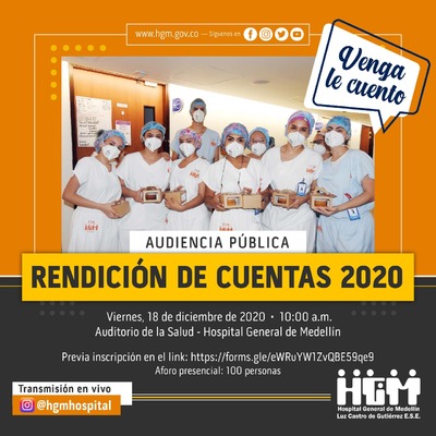 Rendición de Cuentas 2020 - Hospital General de Medellín.