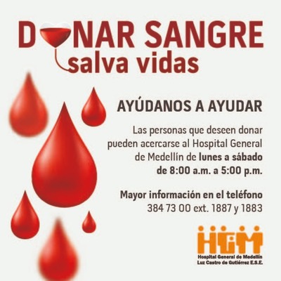 Donar sangre, es salvar vidas